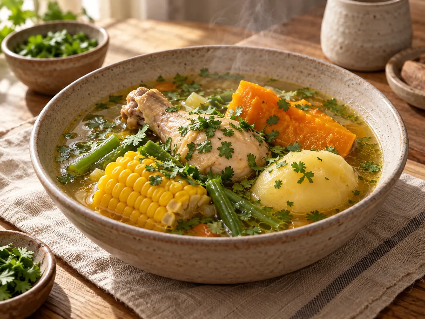 Cazuela de pollo liviana