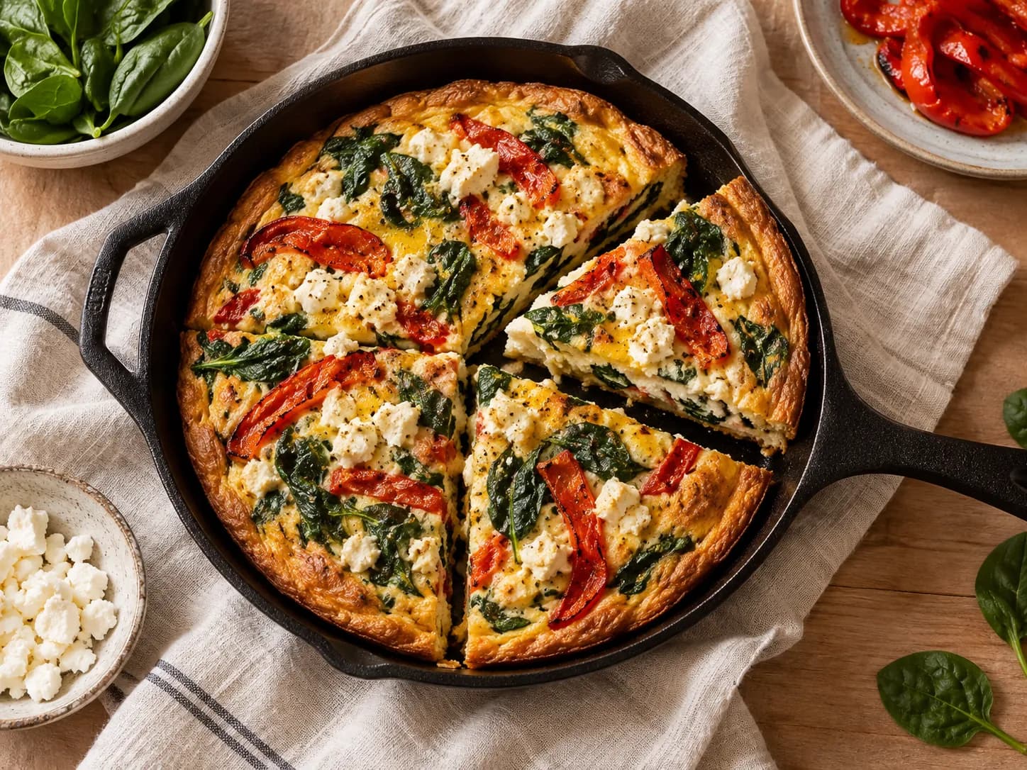 Frittata de verduras al horno