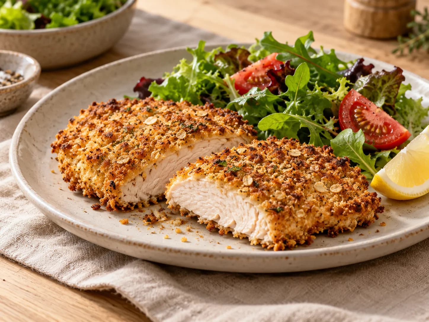 Milanesas de pollo al horno
