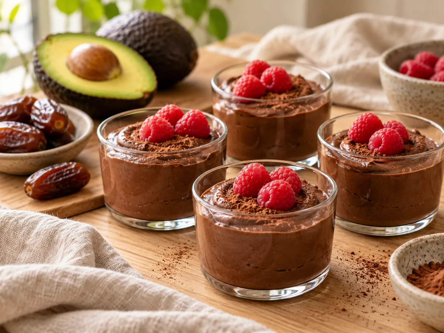 Mousse de cacao y palta