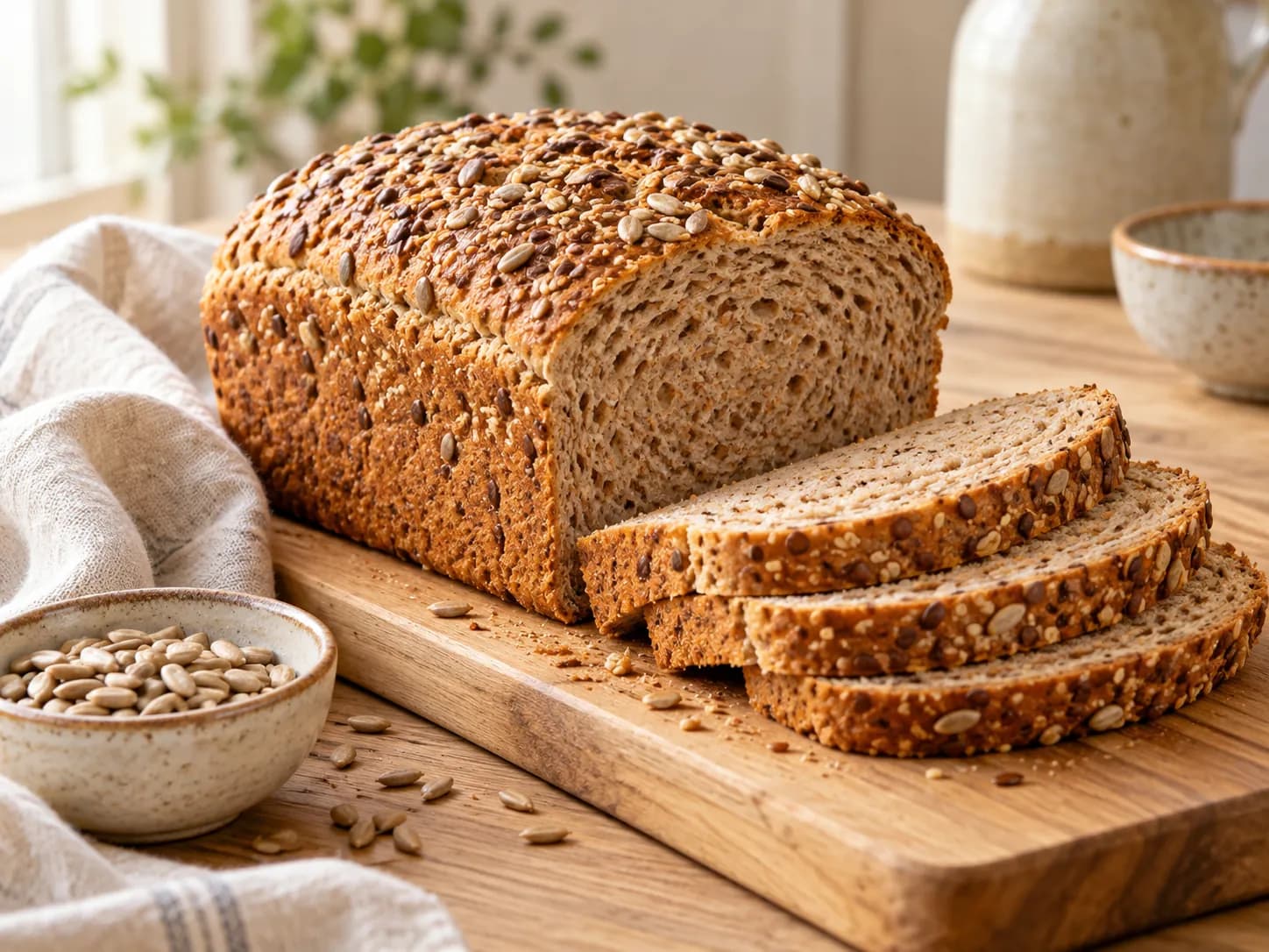 Pan de molde integral casero