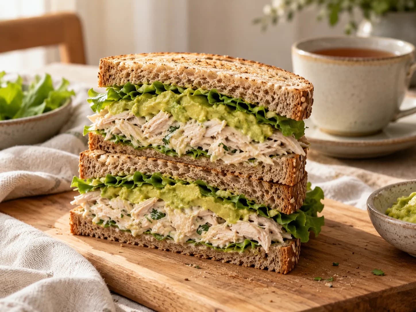 Sándwich ave palta liviano